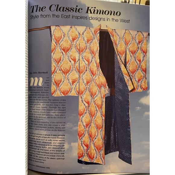 VTG. Threads Magazine Dec 1990 Embroidery Czech Apron Knitting Sewing Needlework - Picture 5 of 9